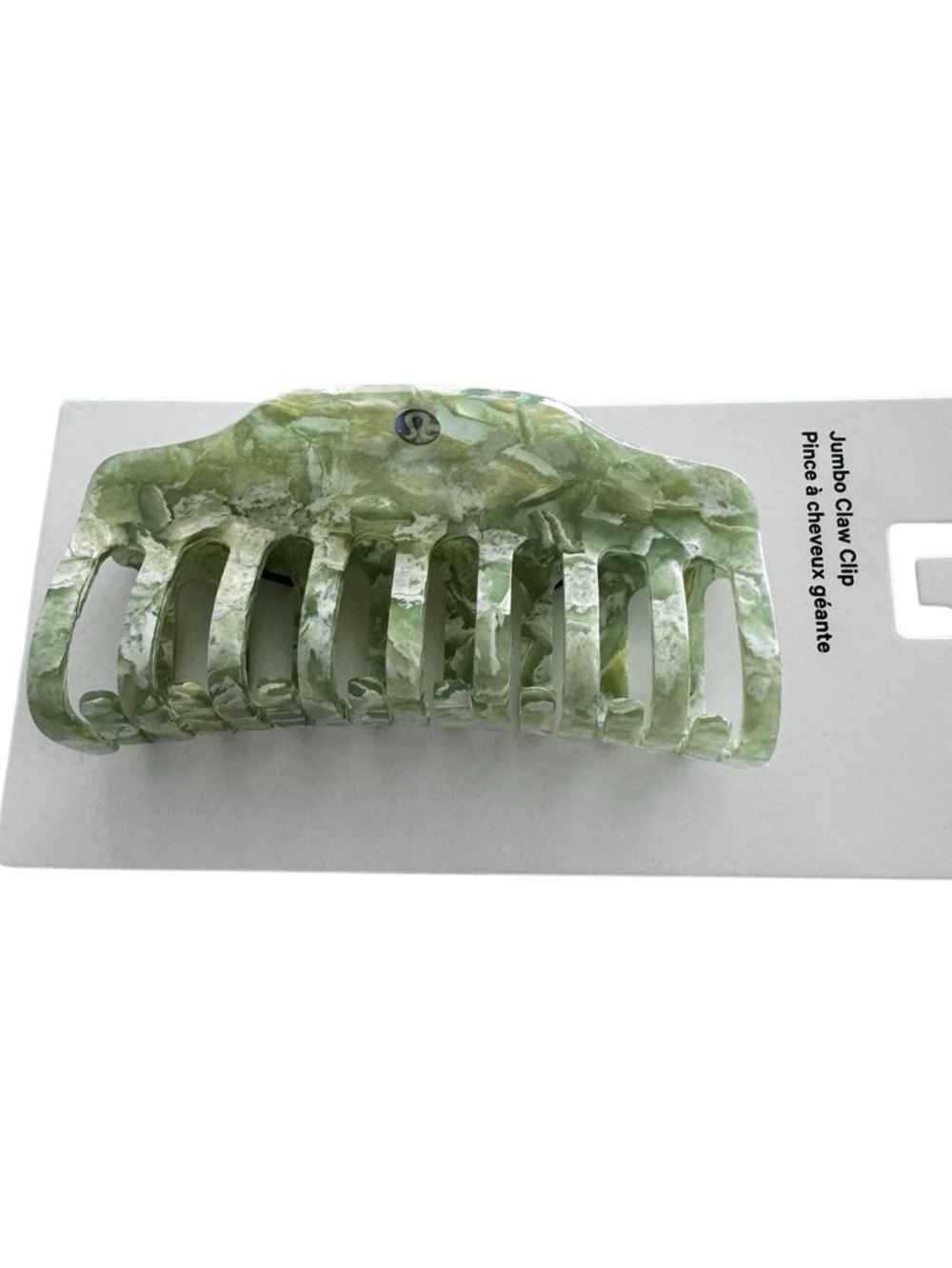 Lululemon Jumbo Claw Clip Willow Leaf/Matcha Magic - Picture 12 of 16